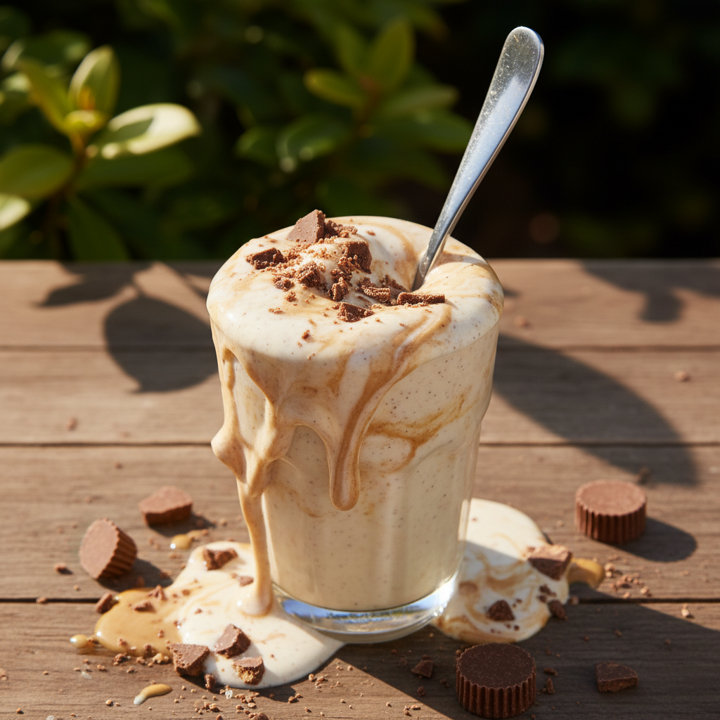 Vanilla Bean Reese's Milkshake