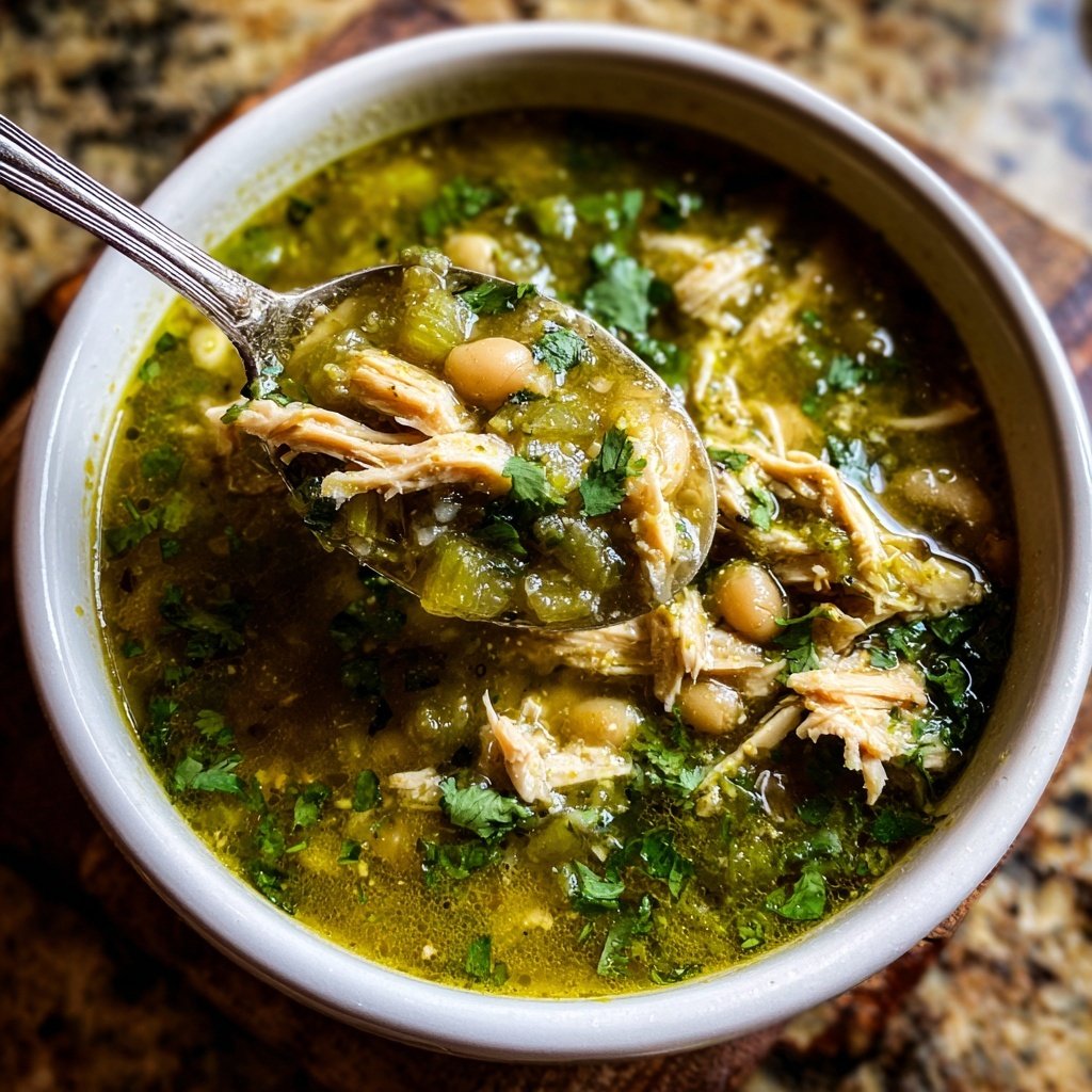 Slow Cooker Chicken Pozole Verde Authentic