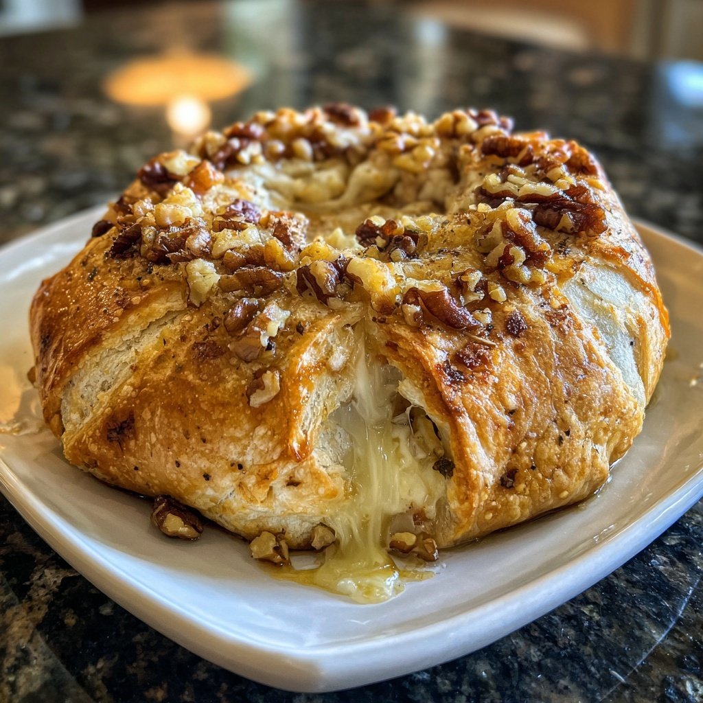 Baked Brie Honey Walnut