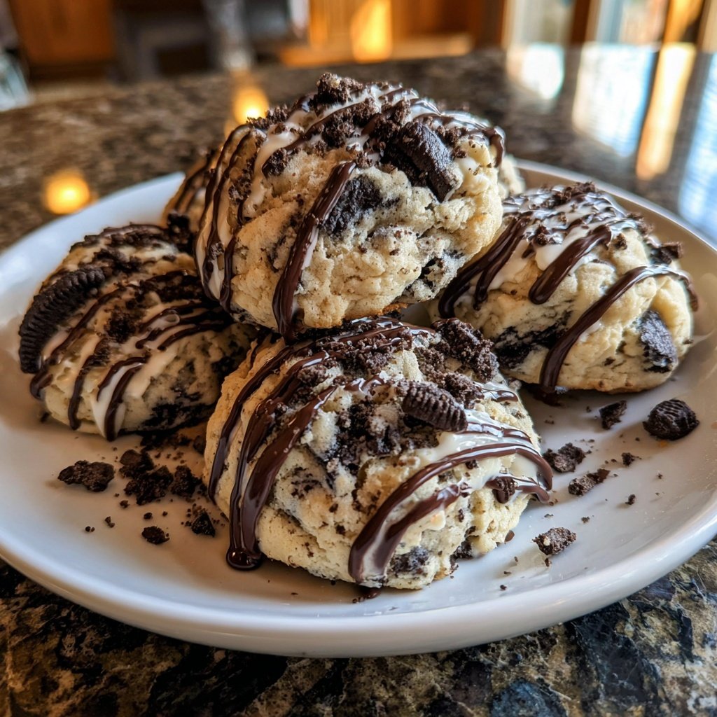Crumbl Cookies and Cream Milkshake Cookies